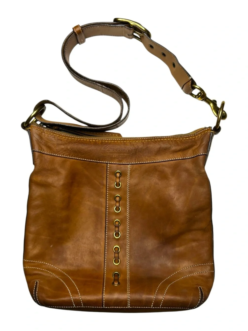 Vintage Coach Chelsea Laced Duffle Crossbody Shoulder Bag 10399 - Picture 15 of 15